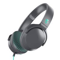 Skullcandy Riff On-Ear Headphones with Microphone, Refined Acoustics, Foldable, Call and Track Control, Plush Ear Cushions with Durable Headband, Gray/Speckle/Miami