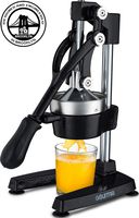Gourmia GMJ9970 Large Citrus Juicer - Commercial Grade Press Orange, Grapefruit and Lemon Press Juicing -Extracts Maximum Juice - Heavy Duty Cast Iron Base and Handle - Non Skid Suction Foot Base