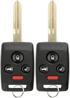 KeylessOption Keyless Entry Remote Car Key Fob Uncut Ignition Transponder For Subaru Outback, Legacy CWTWBU745 (Pack of 2)