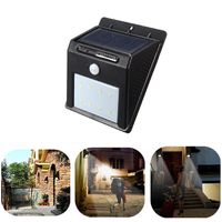 8 LED Solar Power PIR Motion Sensor Wall Light Outdoor Waterproof Garden Lamp