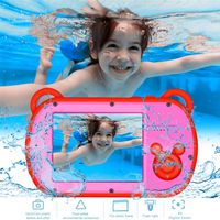 Underwater Kids Camera, HD I080P 8X Digital Zoom,2.7" Screen Children's Camera with Flash,Preschool Camera Toys Waterproof Camera for kids