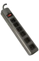 Woods 041552 6-Outlet Metal Surge Protector with 3-Foot Cord, 750 Joules of Protection