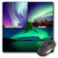 3dRose LLC 8 x 8 x 0.25 Inches Mouse Pad, Northern Lights Collage (mp_47303_1)