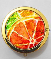 BlackKey Lemon Fruit 3-Compartment Decorative Pocket Gift Box Case Organizer for Pill, Color 2 -2331