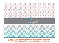 decalrus - Protective Decal for The HP Pavilion X360 14M-CD0001DX (14" Screen) Laptop with Customized Monogram HPpavillion14m_CD0001dx-Monogram22