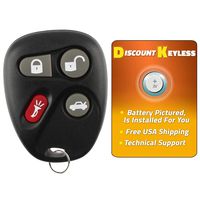 Discount Keyless Replacement Key Fob Car Remote Compatible with KOBLEAR1XT, 25695954, 25695955