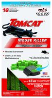 Tomcat Mouse Killer Refillable Station for Indoor/Outdoor Use - Child and Dog Resistant (1 Station with 16 Baits)