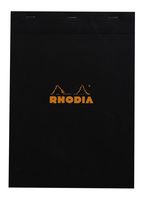 Rhodia Staplebound Pad No.18 - A4 (8.25 x 11.75 inches), Graph, Black