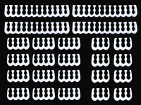 24 Pieces Set = 24-pin x 4,8Pn x 12,6-pin x 8 Cable Comb for 3 mm Cable Gesleeved Up to 3.4 mm/0.13inch,CM511