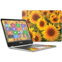 Mightyskins Skin Compatible with Samsung Chromebook Plus 12.3"(2017) Wrap Cover Sticker Skins Sunflowers