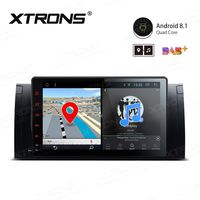 XTRONS 9 Inch Android 8.1 Car Stereo Radio GPS Navigator with Bluetooth 5.0 USB SD Drive Supports Backup Camera DVR Full RCA SWC 4G 3G for BMW X5 E53
