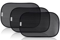 KALMORE Car Window Shade Car Sun Shade Car Sunshade Block Harmful UV for Max Protection with See Thru View, 19x12, 3 Pack