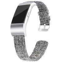 VEAQEE Compatible with Charge 2 Bands Soft Classic Breathable Replacement Woven Fabric Accessory Strap for Women Men Large Small