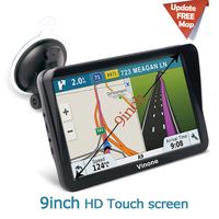 9inch HD Vinone GPS Navigation for car/Truck Capacitive Big Touchscreen， [2019 Upgraded Version] Voice Trun-by-Turn Route Guidance, Speed Limit Reminder Free Lifetime Map Update