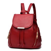 Fayland Women Teens Girls Backpack Purse Leather Daypack Schoolbag Laptop Bag Wine Red