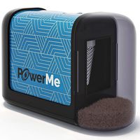 PowerMe Electric Pencil Sharpener - Battery Operated, for Home, Office, School, Artist, Students - Ultra Portable Automatic Pencil Sharpener, ideal for No. 2 And Colored Pencils (Drawing, Coloring)