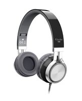 Elecder i39 Headphones with Microphone Foldable Lightweight Adjustable On Ear Headsets with 3.5mm Jack for iPad Cellphones Computer MP3/4 Kindle Airplane School Black/Gray
