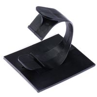 Panduit LWC100-A-L20 Latching Wire Clip, Nylon 6.6, Rubber Adhesive Mounting Method, Black, 1.00" Max Bundle Diameter, 1.26" Height, 1.97" Width, 2.21" Length (Pack of 50)