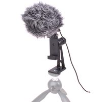 Riqiorod Shotgun Microphone and Phone Tripod/Monopod Pole Holder Kit for Vlog, Youtube, Streaming, Live Video Shots, Compatible with iPhone 11 X Xr 8 7 Samsung Galaxy Note S10 and More (C10M)