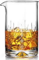 MOFADO Crystal Cocktail Mixing Glass - Thick Weighted Bottom - 18oz - 550ml - Premium Seamless Design - Professional Quality - Great Gift Idea