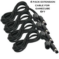 Pegly 6ft Extension Cable cord For Nintendo Gamecube Classic Remote Controller Package of 4