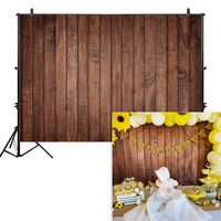 Allenjoy 7x5ft Fabric Vintage Brown Wood Backdrops for Newborn Photography Wrinkle Free Rustic Russet Grunge Wooden Floor Planks Wall Baby Portrait Still Life Product Photographer Photo Studio Props
