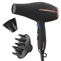 Conair INFINITIPRO BY 1875 Watt AC Motor Pro Hair Dryer, Black / Rose Gold, 1 Count