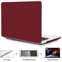 OneGET MacBook Pro 16 Inch Case with Touch Bar Touch ID MacBook Pro16 Inch Case 2019 Release A2141 with Retina Display Retro Business Quicksand Laptop Case Pro 16 Inch Hard Case (Wine red)
