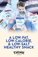 Classic Beef Jerky by Think Jerky - Delicious Chef Crafted Jerky - Grass-Fed Beef Free of Gluten, Antibiotics and Nitrates - Healthy Protein Snack Low in Calories, Fat and Salt - 1.5 Ounce (8 Pack)