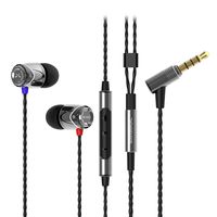 SoundMAGIC E10C High Fidelity Earphones smartphone earbuds In Ear Sound Isolating Headphones with Mic and Remote for Audiophiles - Gunmetal