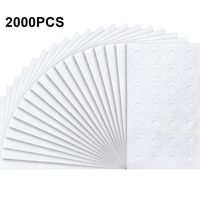 2000 Pieces Self Adhesive Reinforcement Label, Round Binder Hole Reinforcements for Repairing Holes and Strengthening Holes, Assorted Donut Designs (White)