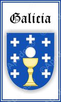 Galicia Spain Coat of Arms Computer Tablet Decal Sticker 3x5 inches