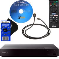 Sony BDPS6700 4K-Upscaling Blu-ray Disc Player with Super Wi-Fi + Remote Control + Xtech Blu-ray Maintenance Kit + Xtech High-Speed HDMI Cable w/Ethernet + HeroFiber Ultra Gentle Cleaning Cloth