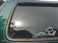 Virginia State- Where My Story Began- Die Cut White Vinyl Window Decal/sticker for Car/ Truck/ Laptop 3.5"x8"