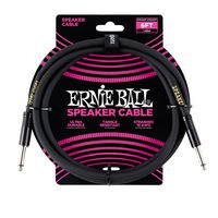 Ernie Ball Stage and Studio Speaker Cable, Black, 6 ft