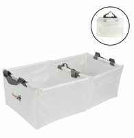 AceCamp Multifunctional Collapsible Water Basin, Folding Tub, Portable Bin, Lightweight Foldable Sink with Handles for Camping, Dish Washing, Laundry, Fishing, Hiking, Outdoors (Double Basin - 20L)