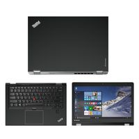 Black Carbon Fiber skin decal wrap skin Case for Lenovo Yoga 460 14" Touch Screen Laptop