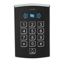 Access Control System, Multipurpose RFID Contactless Promixity Card Access Controller with Keypad Security Door Access Control (Black)