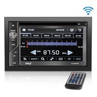 Upgraded Pyle Double Din Touchscreen | DVD CD Player | Bluetooth Handsfree Calling | 6.5 in LCD Monitor | USB/Micro SD Card Slot | AM FM Radio | RCA to AUX Input | Remote Control Included (PLDN63BT)
