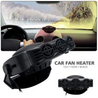 Car Heater - MASO 2 in 1 Portable 12V 150W High Power Fast Heating & Cooling Fan Defrost Defogger ，for Automobile Windscreen (Black)