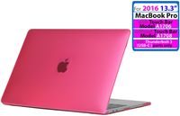 iPearl mCover Hard Shell Case for New 2016 13-inch Model A1706 / A1708 MacBook Pro (Pink)