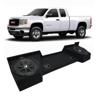 Compatible with 2007-2013 GMC Sierra Ext Cab Truck Kicker Comp C10 Dual 10" Sub Box Enclosure New - Final 2 Ohm