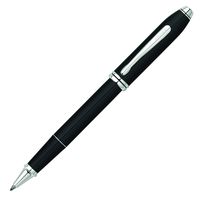 Cross Townsend Black Lacquer Selectip Rollerball Pen with Rhodium-Plated Appointments