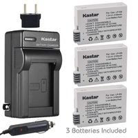 Kastar LPE8 Battery (3-Pack) and Charger Kit for Canon LP-E8, LC-E8E, Canon EOS 550D, EOS 600D, EOS 700D, EOS Rebel T2i, EOS Rebel T3i, EOS Rebel T4i, EOS Rebel T5i Cameras and BG-E13 Grip