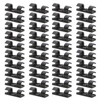40 Pack Cable Clips - Viaky Strong 3M Adhesive Wire Holder Organizer Durable Cord Management System, for Organizing Cables Home and Office(Black)