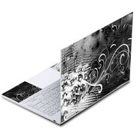 MightySkins Skin Compatible with Google Pixelbook - Black Flourish | Protective, Durable, and Unique Vinyl Decal wrap Cover | Easy to Apply, Remove, and Change Styles | Made in The USA