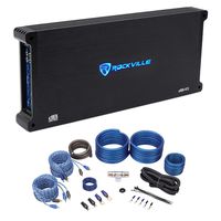 Rockville dB55 4000 Watt/2000w RMS 5 Channel Car Stereo Amplifier+Amp Kit Loud !