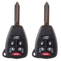 ECCPP Keyless Entry Remote Key Fob 2PCS Uncut 315MHz Replacement fit for 2004 2005 2006 2007 Chrysler Town & Country Dodge Grand Caravan Dodge Caravan M3N5WY72XX