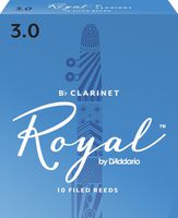 Royal Bb Clarinet Reeds, Strength 3.0, 10-pack