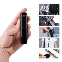 ehomful Body Camera HD 1080P Wearable Mini Hidden Spy Pen Camera Portable Cop Pocket Cam Convert Video Recorder USB/One Key Fast Record Police Body Cameras for Home/Office (No Need Charging Cable)